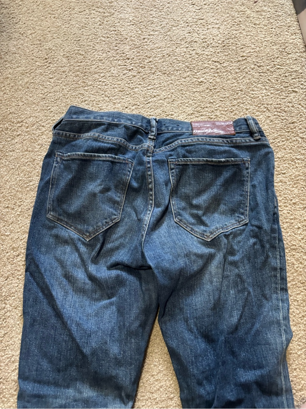 Women’s All Saints Dark Blue Distressed Skinny Jeans size 27 stretch - Picture 7 of 8